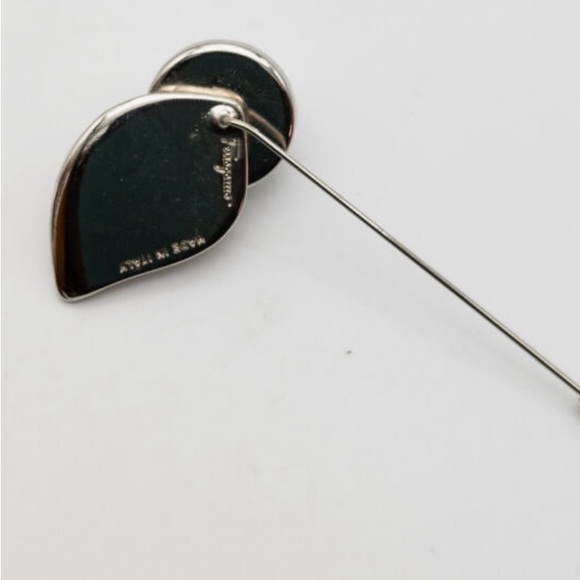 Salvatore Ferragamo Silver and Pearl Brooch - Picture 3 of 5